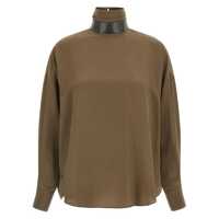 Bluze Brunello Cucinelli Silk Blouse Femei