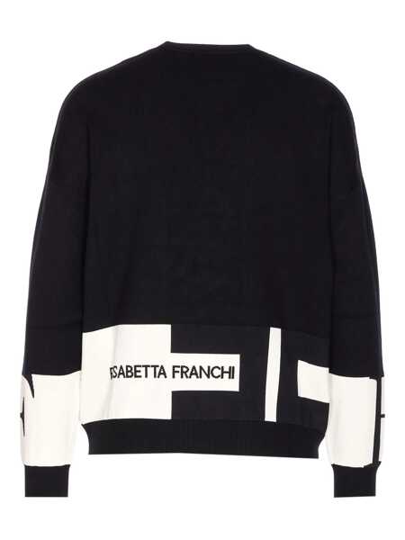 Pulovere Elisabetta Franchi Elisabetta Franchi Sweaters NERO/LATTE Femei (BM 18702714) 2