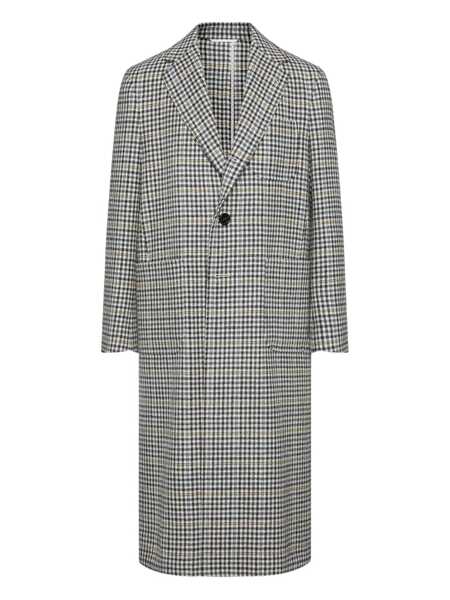 Paltoane Thom Browne Thom Browne Unconstructed Elongated Coat Check Hunting Tweed Clothing Black Barbati (BM 18702786) 1