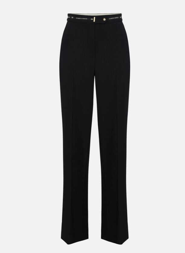 Pantaloni casual Elisabetta Franchi Elisabetta Franchi Trousers Black Femei (BM 18702930) 1