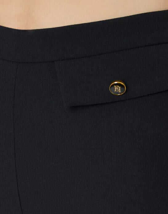 Pantaloni casual Elisabetta Franchi Elisabetta Franchi Trousers Black Femei (BM 18702939) 2