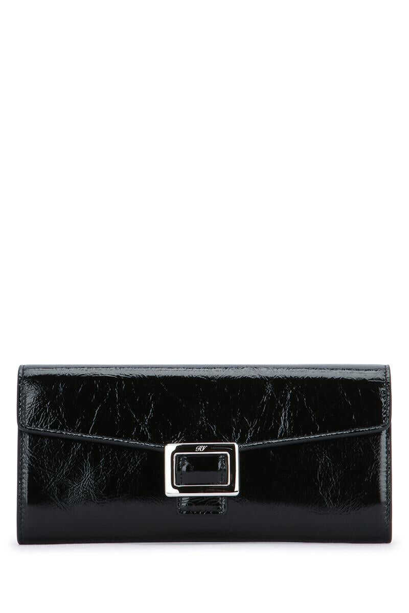 Portofele Roger Vivier Roger Vivier Wallets Black Femei (BM 18703119) 1