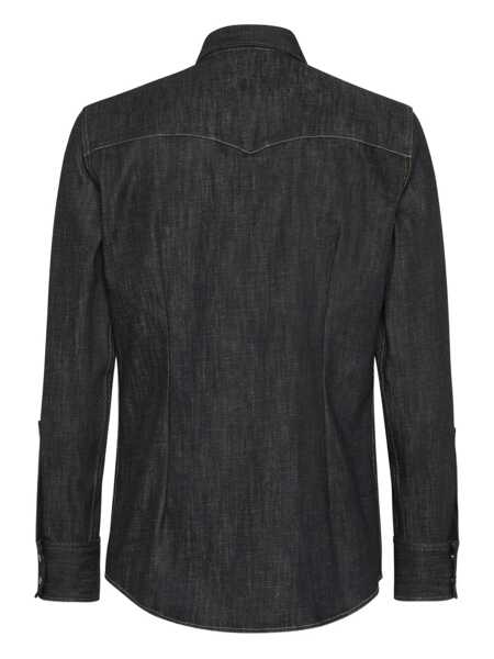 Camasi DSQUARED2 DSQUARED2 Dsquared2 Shirt Black Barbati (BM 18703353) 2