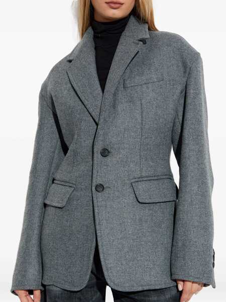 Geci DSQUARED2 DSQUARED2 Relaxed Double Jacket Clothing GREY Femei (BM 18703392) 3