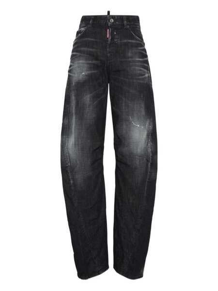 Blugi DSQUARED2 DSQUARED2 D2 Twisted Jean Clothing Black Femei (BM 18703395) 1