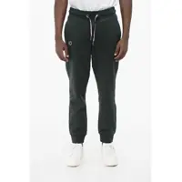 Pantaloni de trening Fleeced-Cotton Joggers With Monogram Barbati
