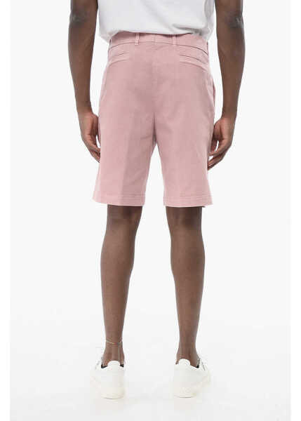 Pantaloni scurti Brunello Cucinelli Twill Cotton Chinos Shorts Pink Barbati (BM 18703966) 2