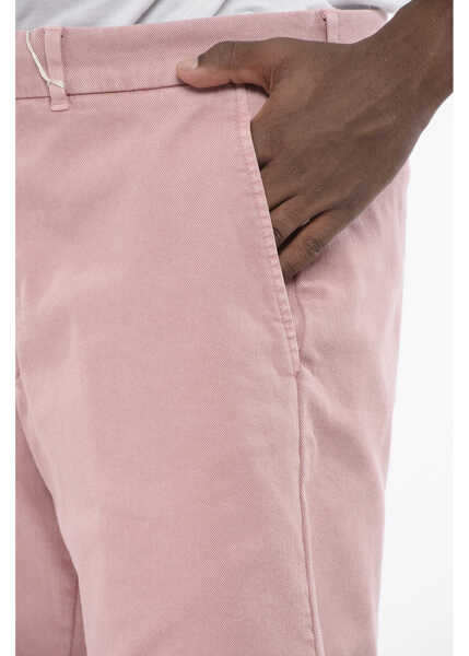 Pantaloni scurti Brunello Cucinelli Twill Cotton Chinos Shorts Pink Barbati (BM 18703966) 3