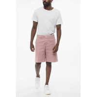 Pantaloni scurti pentru Barbati - Pantaloni scurti Brunello Cucinelli Twill Cotton Chinos Shorts Pink Barbati (BM 18703966) - B-mall.ro