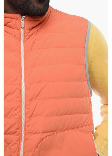Geci de iarna Brunello Cucinelli Down Vest With Front Zip Orange Barbati (BM 18703975) 3