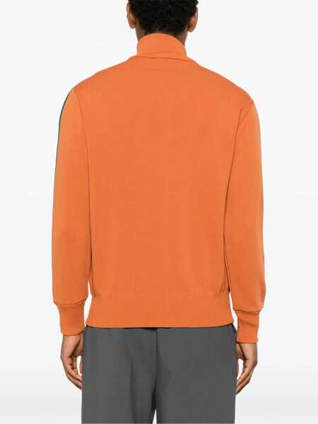 Bluze de trening AUTRY Solid Color Sweatshirt With Zip Closure And Contrasting Deta Orange Barbati (BM 18704005) 4