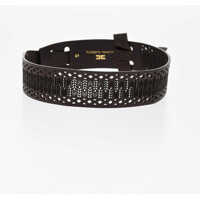 Accesorii Elisabetta Franchi Dama - Curele Elisabetta Franchi Knotted Perforated Belt Brown Femei (BM 18704026) - B-mall.ro