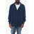 Brunello Cucinelli Shawl Neck Pure Cotton Cardigan Blue