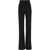 Balmain High-Waisted Wool Pants With Jewel-Embellished Side Bands Black