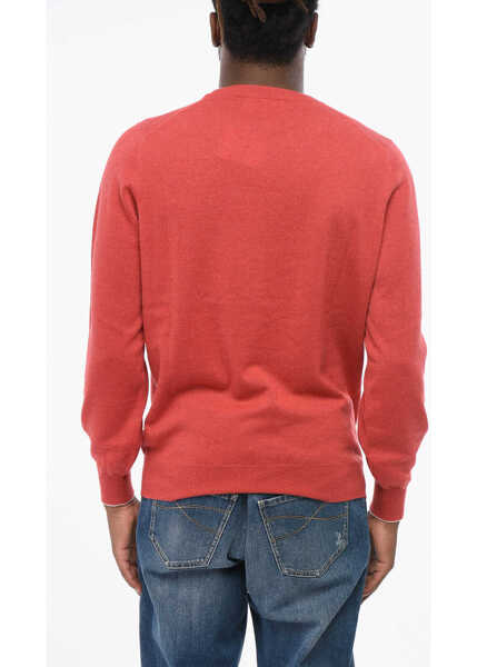 Pulovere Brunello Cucinelli Crew Neck Pure Cashmere Sweater Red Barbati (BM 18704071) 2