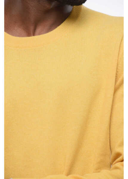 Pulovere Brunello Cucinelli Crew Neck Pure Cashmere Sweater Yellow Barbati (BM 18704125) 3