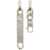MM6 Maison Margiela Mismatched Chain Earrings SILVER