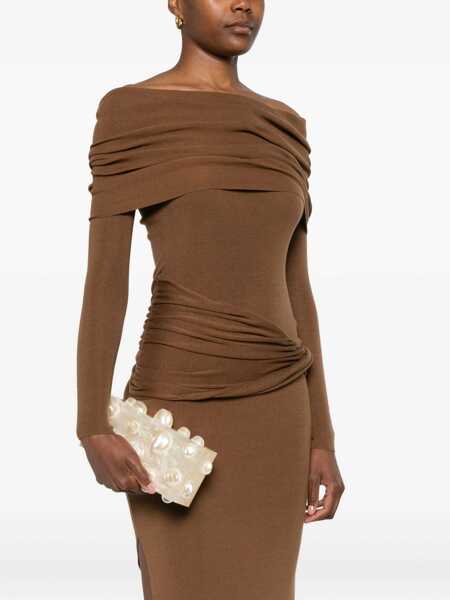 Genti mini CULT GAIA Clutch Bag Orbs IVORY Femei (BM 18704182) 2