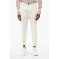 Pantaloni casual Linen Blend Cargo Pants With Zipped Ankles Barbati