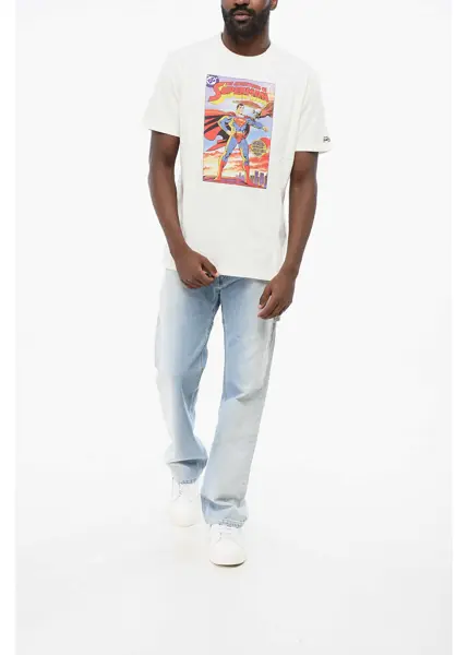 Tricouri Mc2 Saint Barth Warner Bros Dc Comics Printed The Adventures Of Superman Cre White Barbati (BM 18704242) 4