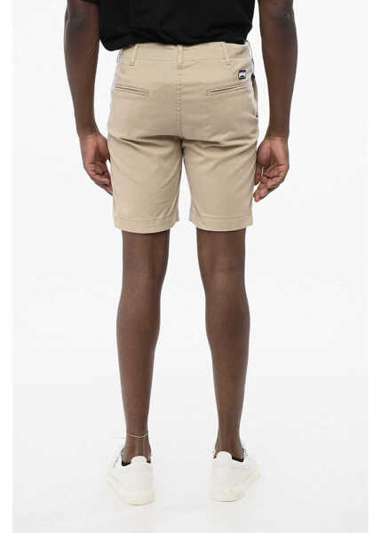 Pantaloni scurti VILEBREQUIN Gabardine Cotton Shorts With Belt Loops Beige Barbati (BM 18704245) 2