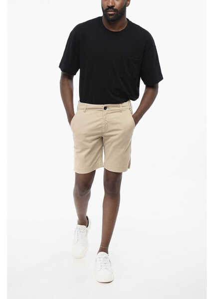 Pantaloni scurti VILEBREQUIN Gabardine Cotton Shorts With Belt Loops Beige Barbati (BM 18704245) 4