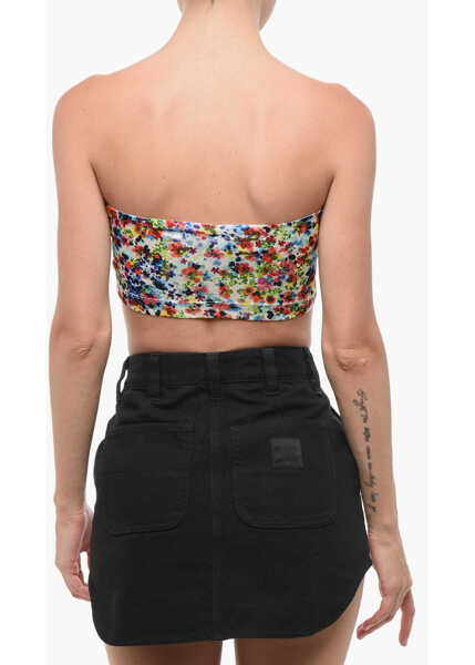 Bluze DSQUARED2 Tie Dye Effect Cropped Top With Logo Multicolor Femei (BM 18704260) 2