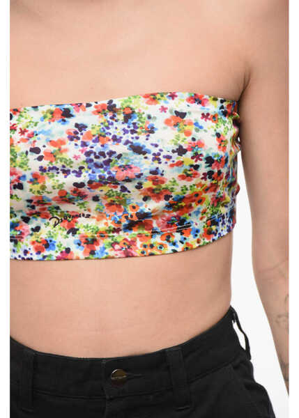 Bluze DSQUARED2 Tie Dye Effect Cropped Top With Logo Multicolor Femei (BM 18704260) 3