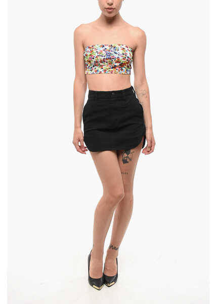 Bluze DSQUARED2 Tie Dye Effect Cropped Top With Logo Multicolor Femei (BM 18704260) 4