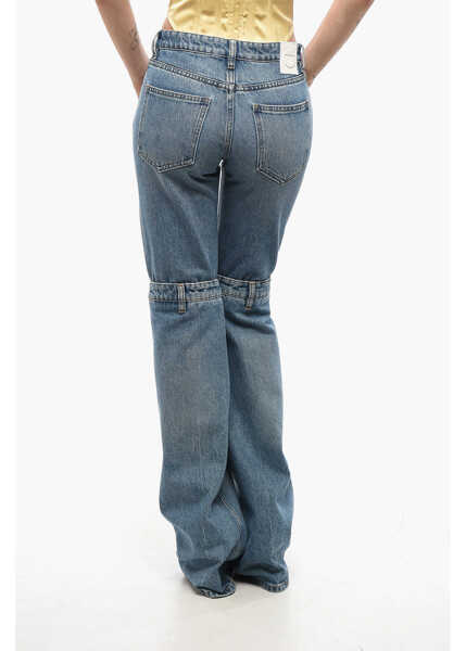 Blugi drepti COPERNI Mid Washed Open Knee Bootcut Denims 24Cm Blue Femei (BM 18704275) 2