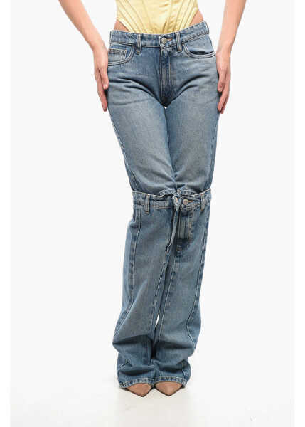 Blugi drepti COPERNI Mid Washed Open Knee Bootcut Denims 24Cm Blue Femei (BM 18704275) 1