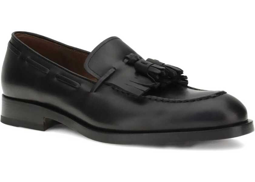 Mocasini Fratelli Rossetti Leather Loafers with tassels MANCH ANT BLACK Barbati (BM 18704398) 2