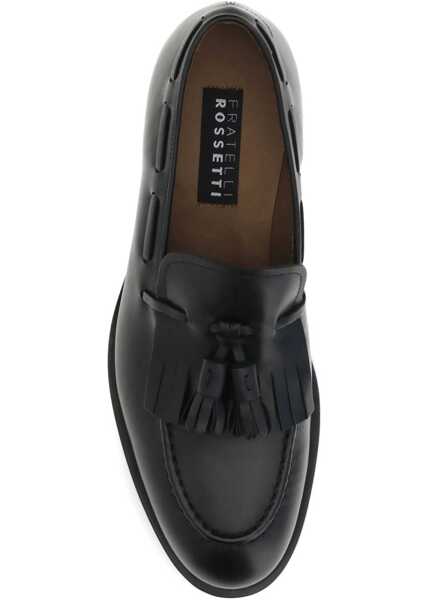 Mocasini Fratelli Rossetti Leather Loafers with tassels MANCH ANT BLACK Barbati (BM 18704398) 3