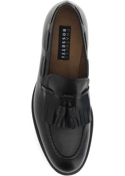 Mocasini Fratelli Rossetti Leather Loafers with tassels MANCH ANT BLACK Barbati (BM 18704398) 4
