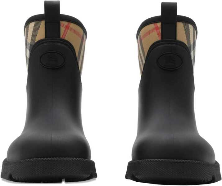 Bocanci casual Burberry Marsh Stamp Ankle Boots BLACK Barbati (BM 18704410) 2