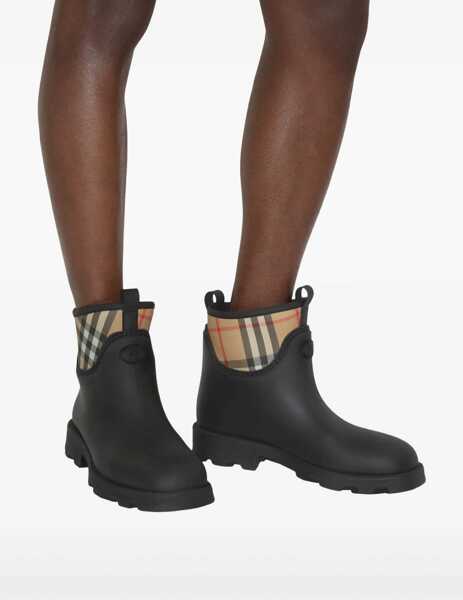 Bocanci casual Burberry Marsh Stamp Ankle Boots BLACK Barbati (BM 18704410) 5