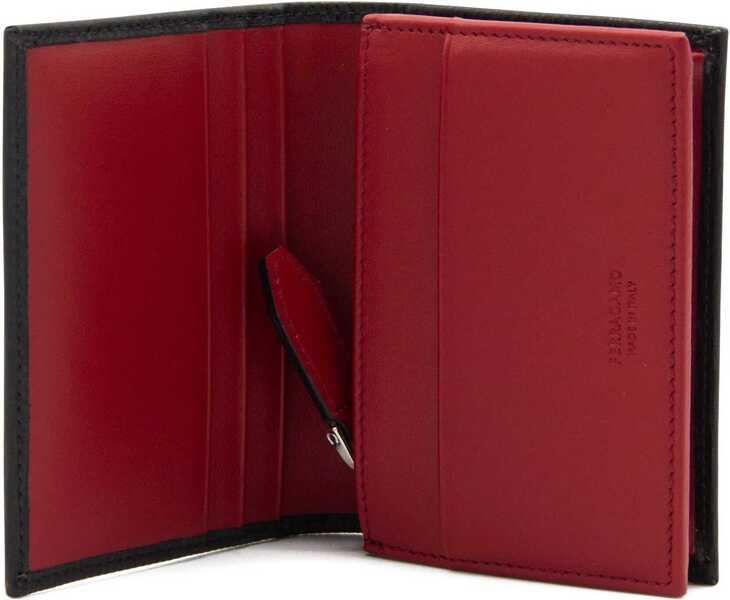 Portofele Ferragamo Gancini Card Holder NERO Barbati (BM 18704425) 3