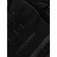Esarfe Saint Laurent Dama - Esarfe Saint Laurent YSL monogram Scarf BLACK Femei (BM 18704434) - B-mall.ro