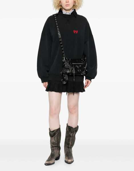 Rochii elegante Balenciaga Mini Dress In Cotton BLACK Femei (BM 18704500) 2