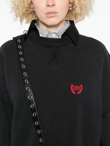 Rochii elegante Balenciaga Mini Dress In Cotton BLACK Femei (BM 18704500) 5