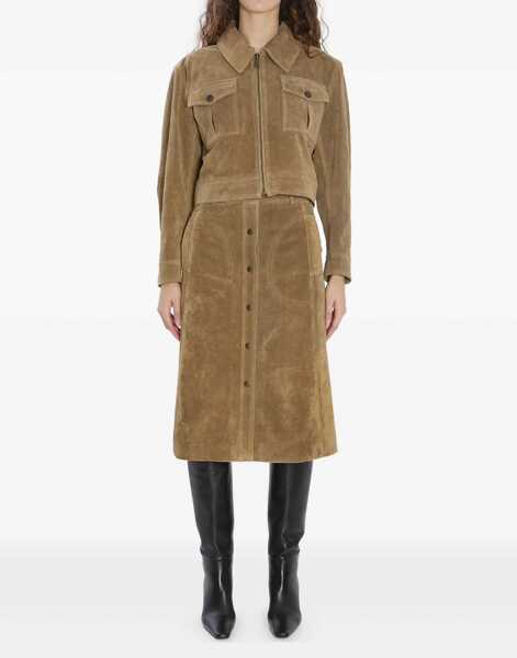 Bomber jacket ARMA Helen Suede Jacket GREEN Femei (BM 18704536) 2