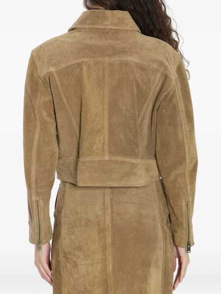 Bomber jacket ARMA Helen Suede Jacket GREEN Femei (BM 18704536) 3