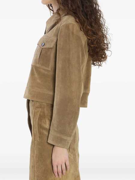 Bomber jacket ARMA Helen Suede Jacket GREEN Femei (BM 18704536) 4