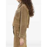 Bomber jacket Dama - Bomber jacket ARMA Helen Suede Jacket GREEN Femei (BM 18704536) - B-mall.ro