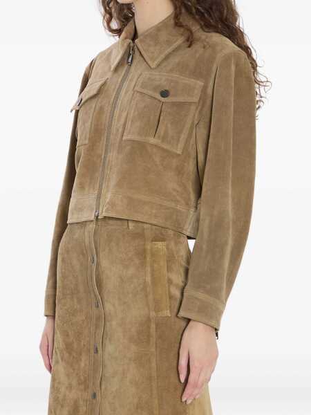 Bomber jacket ARMA Helen Suede Jacket GREEN Femei (BM 18704536) 5