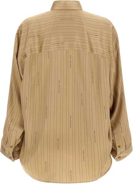 Camasi Balenciaga Satin Shirt BEIGE Femei (BM 18704545) 2
