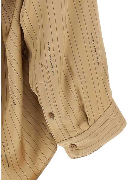 Camasi Balenciaga Satin Shirt BEIGE Femei (BM 18704545) 3