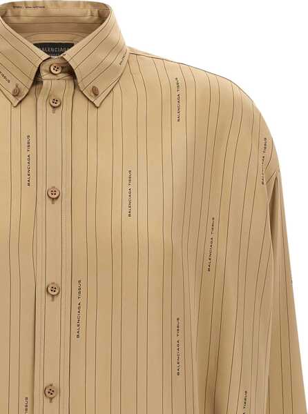 Camasi Balenciaga Satin Shirt BEIGE Femei (BM 18704545) 4
