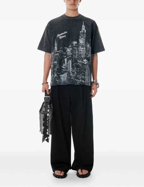 Tricouri Alexander Wang T-Shirt With Rhinestones BLACK Femei (BM 18704554) 2