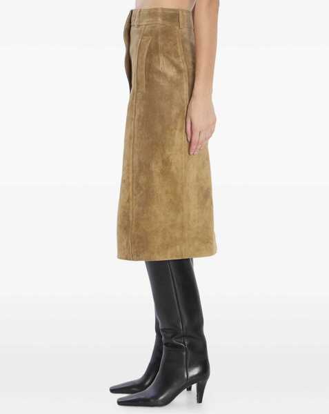 Fuste ARMA Elen Suede Skirt GREEN Femei (BM 18704593) 3